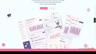 Glare - Soft Bootstrap Admin Dashboard admin template saas admin Website Builder