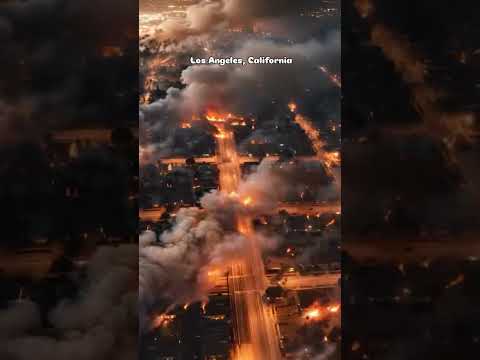 LA city of california on fire #shorts #viral