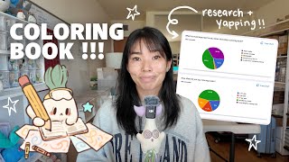 Making my first coloring book 🌱 pt. 1 planning, research, & lots of talking