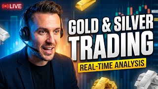 Live Gold & Silver CFD Trading | Real-Time Analysis & Risk Management (No Financial Advice) S1Ep8