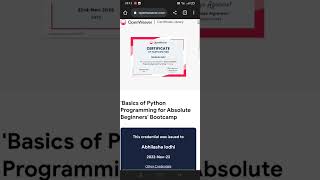 Python Certification by open weaver