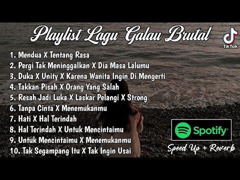 Playlist Lagu Galau Brutal🥀Speed Up + Reverb Viral TikTok 2024