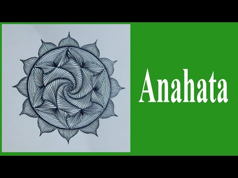 How to Fill Chakra Anahata with Tangle Patterns