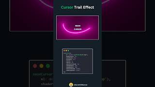 Cursor Trail Effect... #cssanimation #csstricks #coding  #css #html #favicon  #html5 #learncss #css