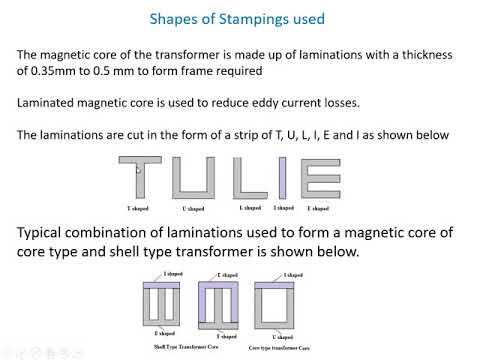 08 Unit 04B Transformer   Stampings Used For Trasformer 1