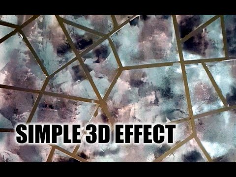 How to make 3D stone effect- Easy wall decor diy idea.