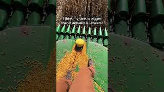 Oops #cabcorn #johndeere #corn #combine #harvest #farmlife #farming #dayinmylife #farm #midwest