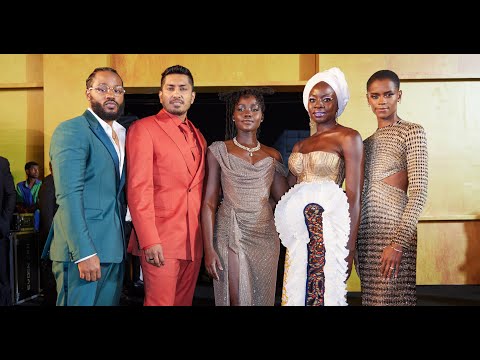 WAKANDA FOREVER - Luipta Nyong'O, Danai Gurira, Ryan Coogler & More at Nigerian Premiere
