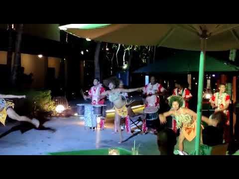 AFRICAN BEST EVER NIGHT FIRE DANCE IN RESORT