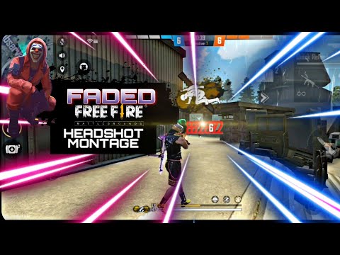 FADED - ALAN WALKER | Free fire red number montage | Emote headshots | VAMPIRE GAMING | AK  VAMPIRE✔