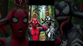 all super hero laughs on top of spider man || #spiderman #shorts #usa