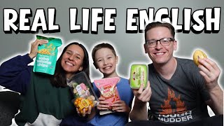 Learn English at Home Trying “Strange” Foods 🍓🏠 | Comprehensible Input for Daily Life