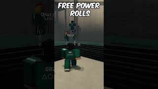 Free Power Rolls In Roblox Squid Game #robloxgames #squidgame3 #robloxsquidgame #squidgame