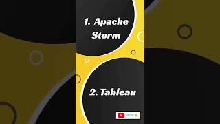 Top 6 Big Data Analytics Tools || Just Coding5 || #shorts