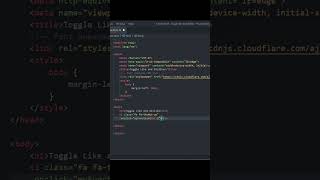 How to Create Toggle Like and Dislike #html #css #like #dislike #toggle #shorts