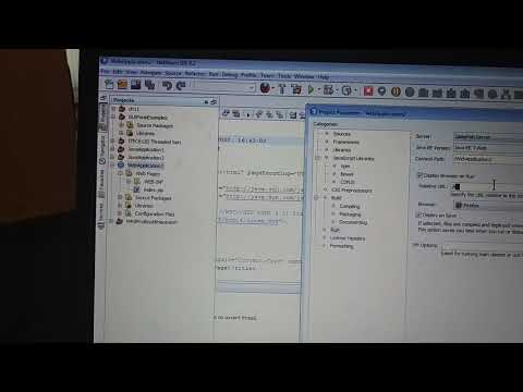 Creat a java web project in netbeans and fix errors