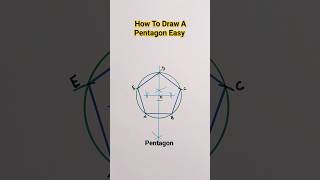 Very Easy!! How To Draw A Pentagon #pentagon #drawing #shorts #viral #easy #geometry