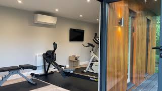 Spacious 7m x 3m Home Gym Garden Room Designed & Built For Clients in Horley, Surrey