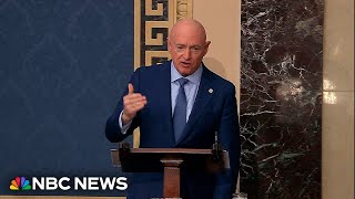 Sen. Kelly defends lawsuit against Secretary Hegseth in Senate speech