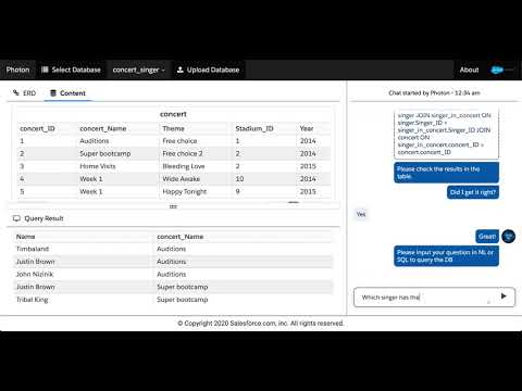 Photon Demo Walk Over   A Robust Cross Domain Natural Language Interface to Databases