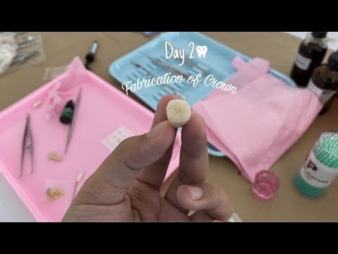DAY 2 OF OUR LF2F | FABRICATION OF CROWN 🦷👑| DENTISTRY JOURNEY ✨| Russmin Alicando