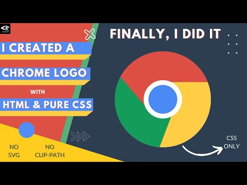 Google Chrome Logo only CSS || How To Create Google Chrome Logo in HTML and CSS - Pure CSS Logo.