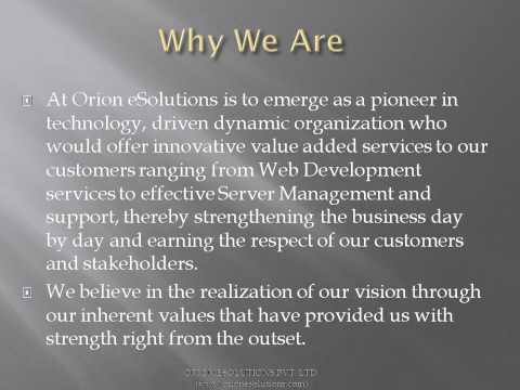 Web Design and Development Company - Orion eSolutions