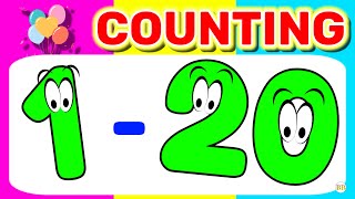 Learn Numbers 1 to 20 | Learn 1 to 20 Counting in English | Number Song for Preschool