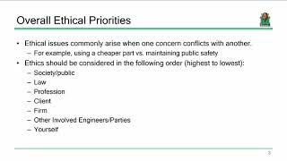 FE Exam Review 06a:  Engineering Ethics (2019.10.02)