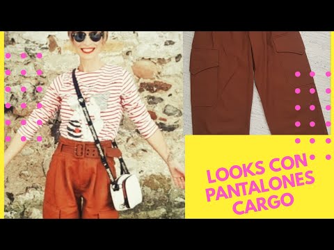 2 LOOKS DIFERENTES CON PANTALONES CARGO☺️ SPORTY CHIC & DULCE❤ ¿ CON CUAL TE QUEDAS?