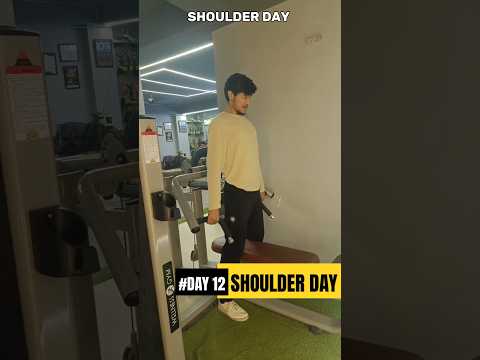 SHOULDER DAY MINI VLOG, #shortsfeed #gymlife #study #upsc #minivlog #viralvideo #trending #vlog #gym