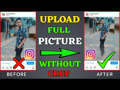 How To Upload Full Photo On Instagram Without Crop 🔥Instagram Par Full Photo Upload Kaise Kare.