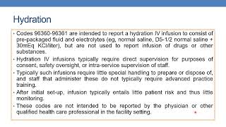 2023 CPT coding guidelines for hydration - Medicine