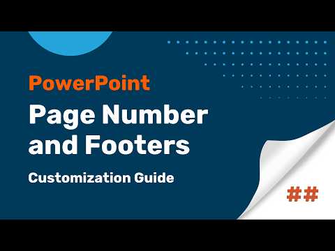 PowerPoint Footers and Page Numbering Customization Guide