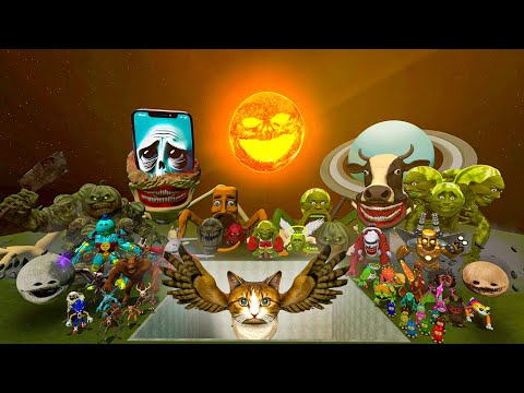 All Monters vs Giant Pit with Meowl Italian Brainrot Memes – Gmod! – Garry’s Mod