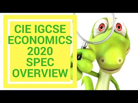 Cambridge IGCSE Economics 2020 Overview