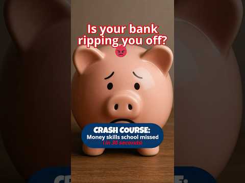 Your Bank Might Be Ripping You Off 😡 (Crash Course in 30 Seconds)