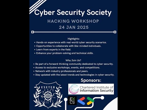 Session 02: Cryptography 1/2 (Hacking Workshop) By Exeter Cyber Security Society