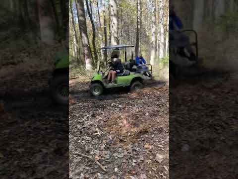 OFF-ROADING GOLD CART!