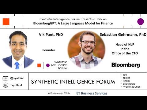 BloombergGPT: A Large Language Model for Finance (Sebastian Gehrmann, PhD)