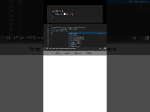 Navbar Color change On Click ||  #html #css #javascript #astechmaster #css3code #coding #css3