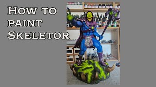 How to paint a 3d printed Skeletor