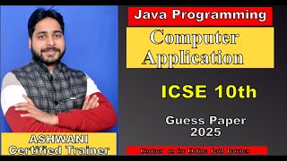 Java Programming || ICSE || Sample Paper Discussion || Coding with Ashwani Sir || Paid Batch