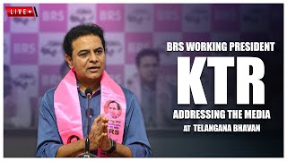 KTR Live : Addressing the media at Telangana Bhavan | @BharatRashtraSamithiParty