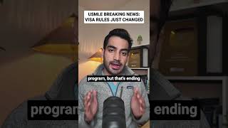 USMLE: New US Visa Rule Shocks International Doctors! #shorts #usmle #medstudents