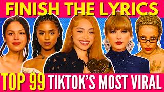 FINISH THE LYRICS - Most Popular Viral TikTok Songs EVER📀MEGA CHALLENGE📢🎶(♾️ - 2025) #4