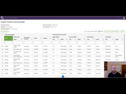 Part 3: Viewing Instance Data as a List in GeoPrism Registry