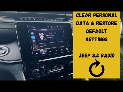 2021 and newer Grand Cherokee clearing personal data