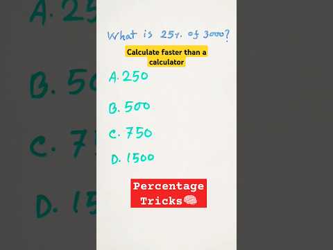 Quick Percentage Trick You’ll Wish You Knew Sooner! #percentagetricks #youtubeshorts #shorts