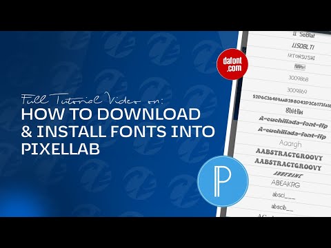 HOW TO DOWNLOAD & INSTALL FONTS INTO PIXELLAB